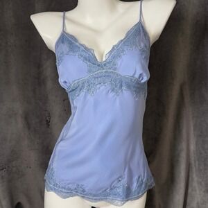 Vintage Gold Hawk Silk Lace Cami Fairycore Coquette Balletcore Y2K Top S